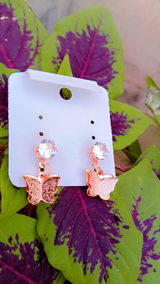 Meher Butterfly Charm Jhumka Earrings for Casual & Festive Wear – Mummy Jewellery
