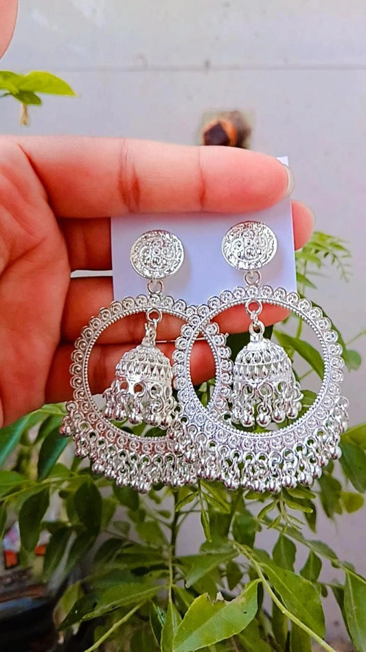 Chandrika Circle Dome Jhumka Earrings – Mummy Jewellery